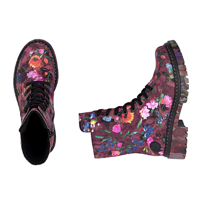 Rieker Pearl 72627 Lace Up Boot (Women) - Multi Boots - Casual - Low - The Heel Shoe Fitters