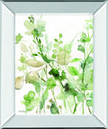 Sage Garden II By Carol Robinson - Mirror Framed Print Wall Art - Green