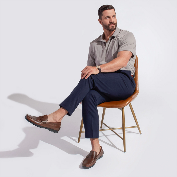 Samuel Hubbard Free Spirit Slip On (Men) - Brown Leather Dress-Casual - Slip On - The Heel Shoe Fitters
