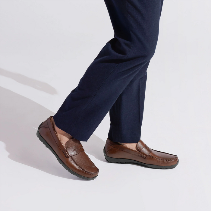 Samuel Hubbard Free Spirit Slip On (Men) - Brown Leather Dress-Casual - Slip On - The Heel Shoe Fitters
