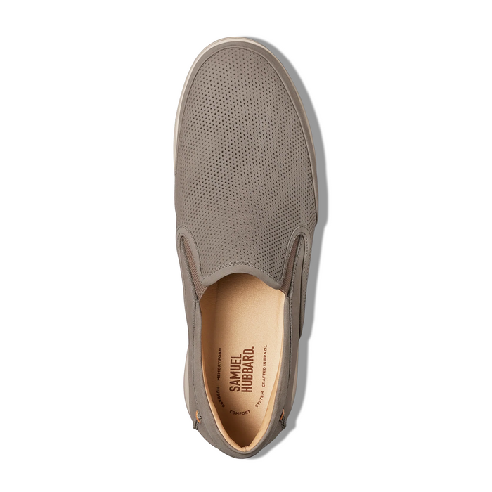 Samuel Hubbard Olema Slip On (Men) - Mushroom Nubuck Dress-Casual - Slip On - The Heel Shoe Fitters