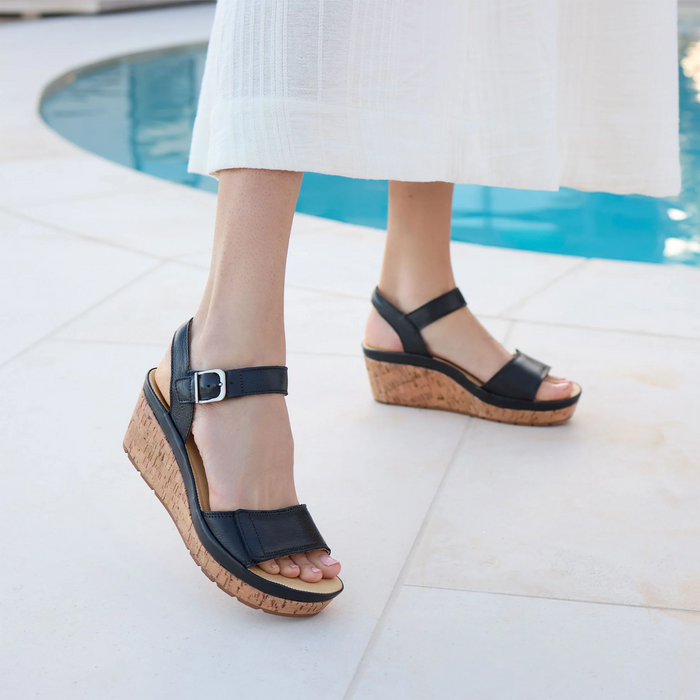 Samuel Hubbard Portola Two Strap Wedge Sandal (Women) Sandal - Heel/Wedge - The Heel Shoe Fitters