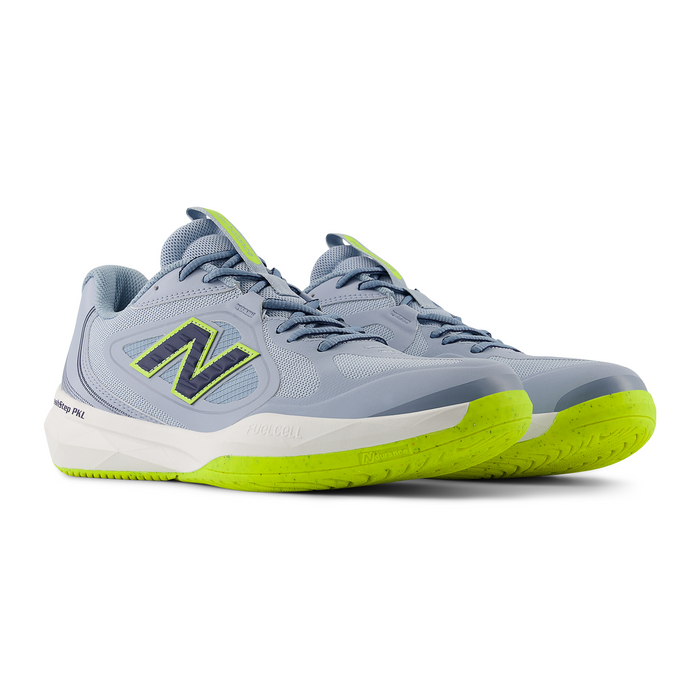 New Balance SmashStep PKL Pickleball Court Shoe (Men) - Zinc Blue/NB Navy/Fairweather Blue Athletic - Sport - The Heel Shoe Fitters