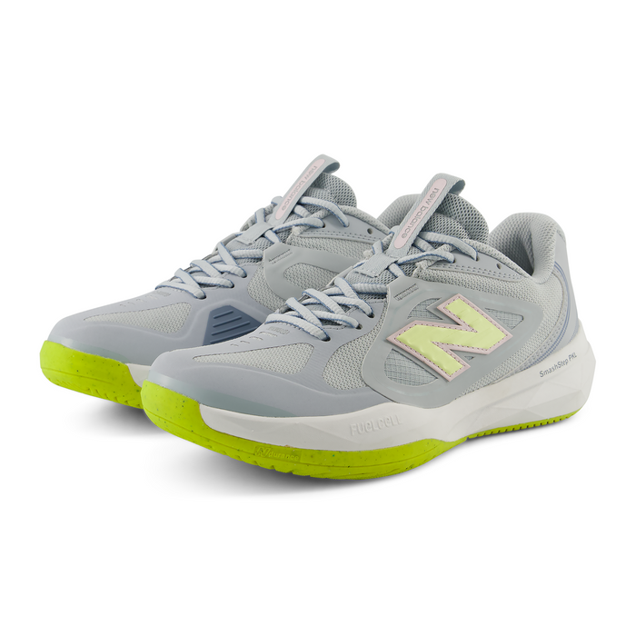New Balance SmashStep PKL Pickleball Court Shoe (Women) - Light Zinc Blue/Pink Granite/Glint Blue Athletic - Sport - The Heel Shoe Fitters
