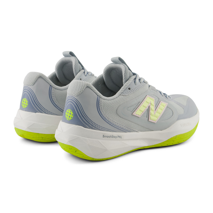 New Balance SmashStep PKL Pickleball Court Shoe (Women) - Light Zinc Blue/Pink Granite/Glint Blue Athletic - Sport - The Heel Shoe Fitters