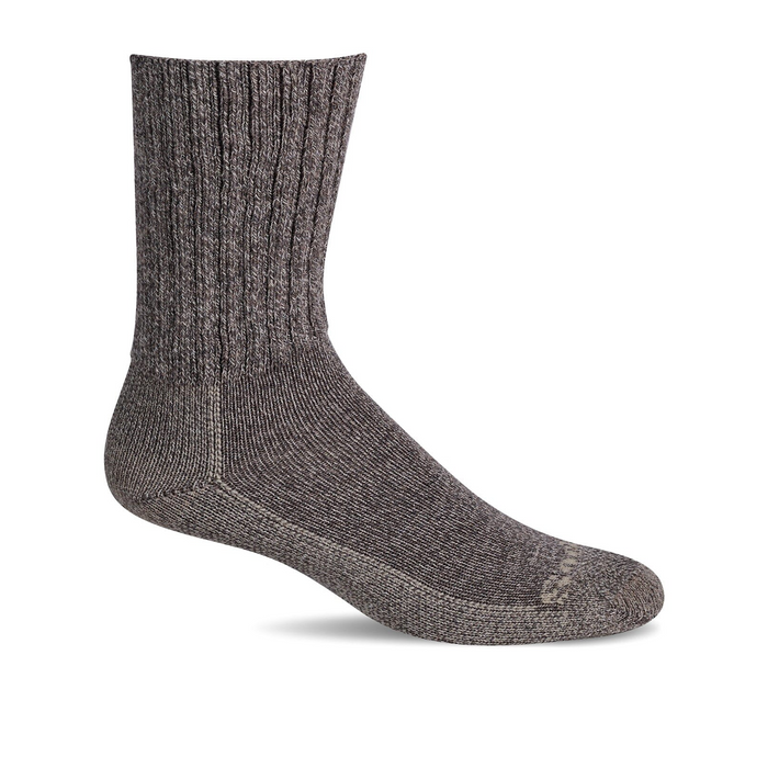 Sockwell Big Easy Relaxed Fit Crew Sock (Men) - Mushroom Accessories - Socks - Performance - The Heel Shoe Fitters
