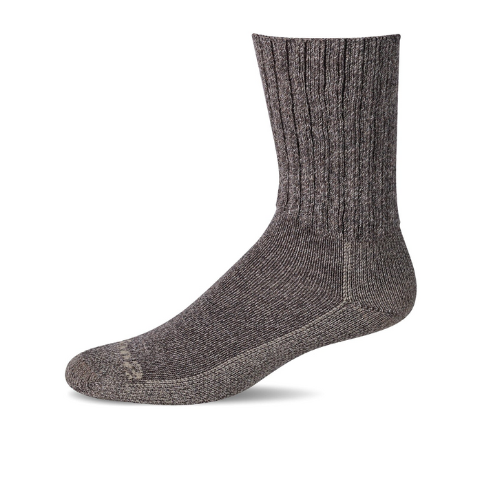 Sockwell Big Easy Relaxed Fit Crew Sock (Men) - Mushroom Accessories - Socks - Performance - The Heel Shoe Fitters