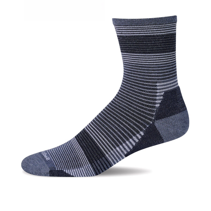Sockwell Cadence Quarter Crew (Men) - Denim Accessories - Socks - Performance - The Heel Shoe Fitters