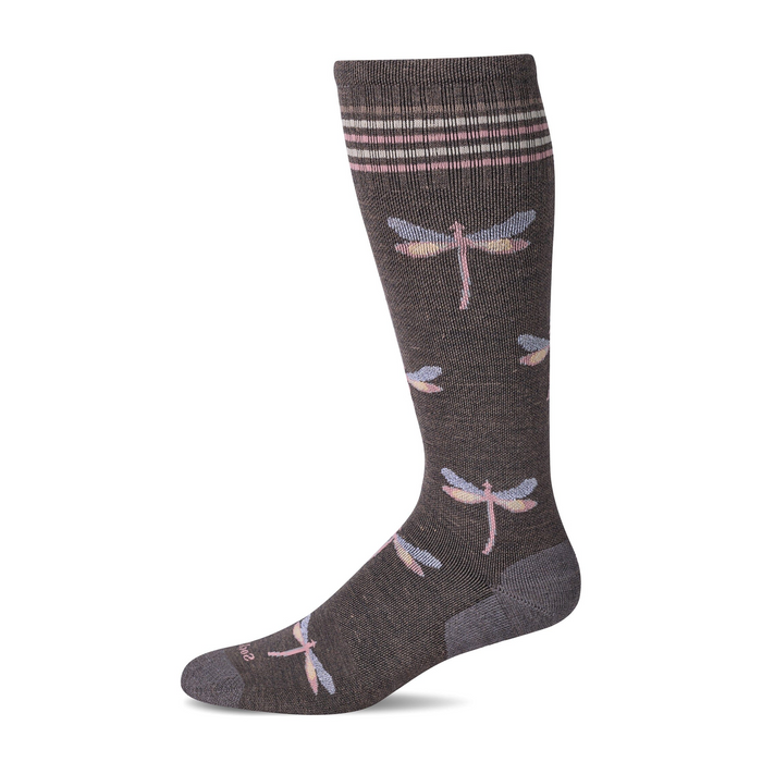 Sockwell Dragonfly Over the Calf Compression Sock (Women) - Mushroom Accessories - Socks - Compression - The Heel Shoe Fitters