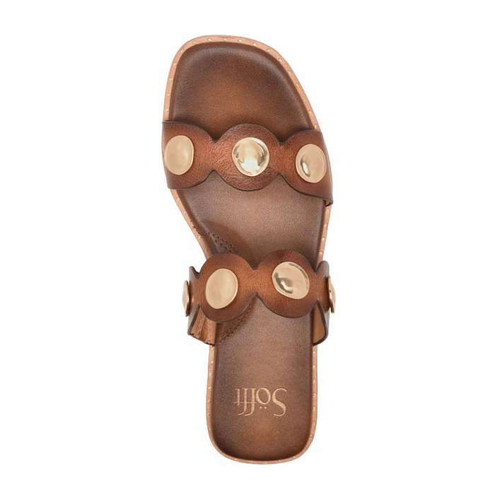 Sofft Ezra Slide Sandal (Women) - Antico Luggage Sandal - Slide - The Heel Shoe Fitters