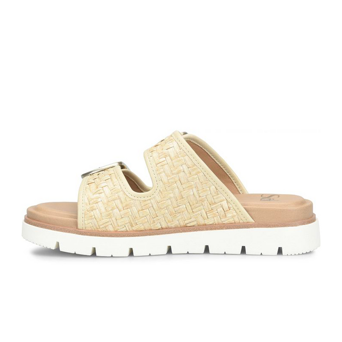 Sofft Gabby Slide Sandal (Women) - Tan Woven Sandal - Slide - The Heel Shoe Fitters