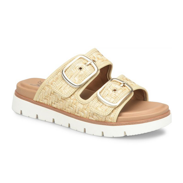 Sofft Gabby Slide Sandal (Women) - Tan Woven Sandal - Slide - The Heel Shoe Fitters
