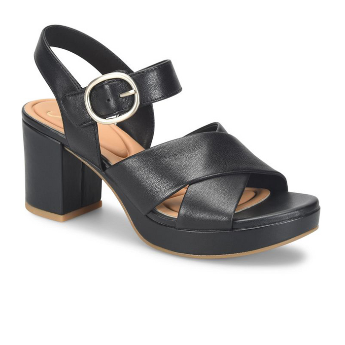 Sofft Lizzie Heeled Sandal (Women) - Black Sandal - Heel/Wedge - The Heel Shoe Fitters