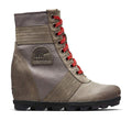 Sorel Lexie Wedge Ankle Boot (Women) - Quarry Leather Boots - Fashion - Wedge - The Heel Shoe Fitters
