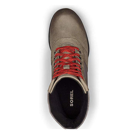 Sorel Lexie Wedge Ankle Boot (Women) - Quarry Leather Boots - Fashion - Wedge - The Heel Shoe Fitters