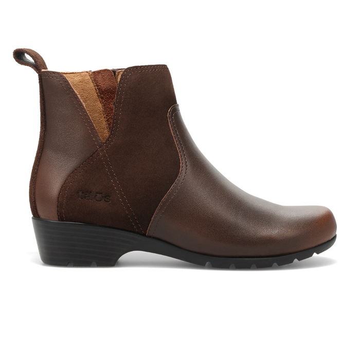 Taos Footwear Edition (Women) - Dark Brown/Brown Suede Boots - Casual - Mid - The Heel Shoe Fitters