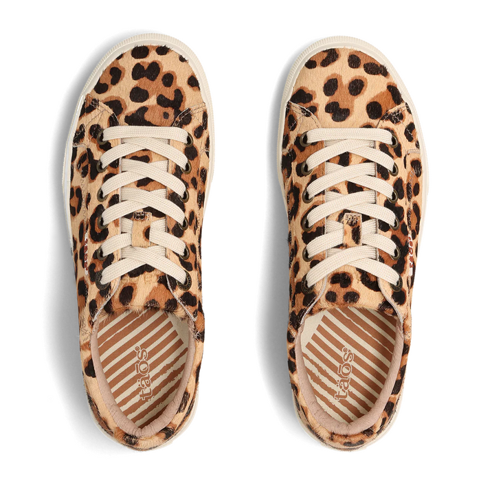 Taos Plim Soul Lux Sneaker (Women) - Leopard Pony Hair Athletic - Casual - Lace Up - The Heel Shoe Fitters