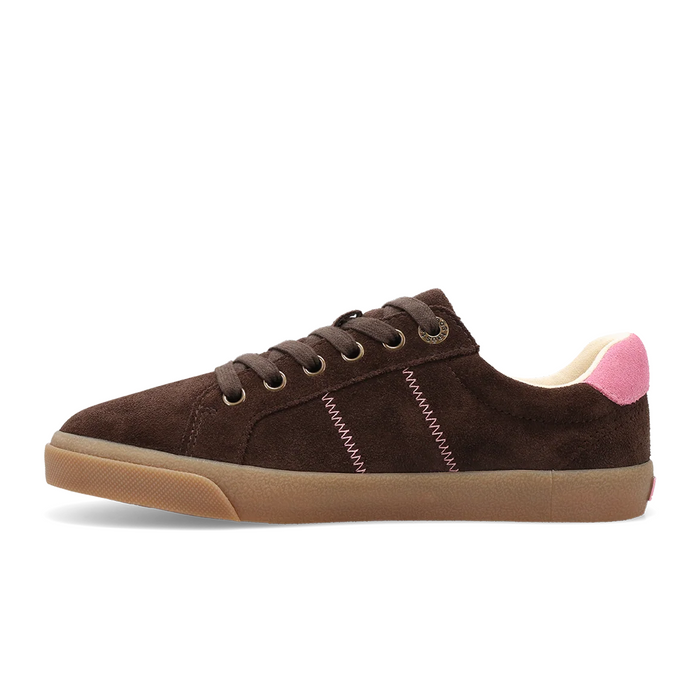 Taos Star 2.0 (Women) - Brown/Pink Suede Athletic - Casual - Lace Up - The Heel Shoe Fitters