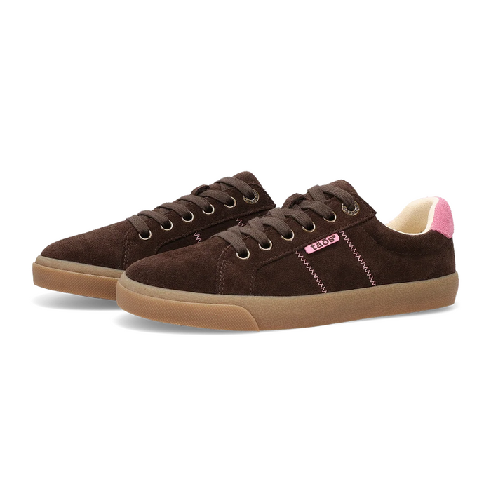 Taos Star 2.0 (Women) - Brown/Pink Suede Athletic - Casual - Lace Up - The Heel Shoe Fitters