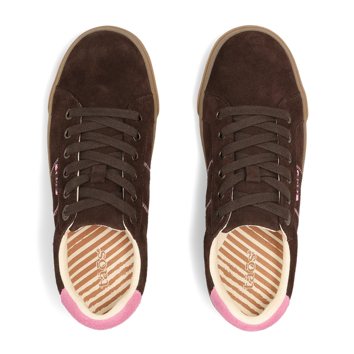 Taos Star 2.0 (Women) - Brown/Pink Suede Athletic - Casual - Lace Up - The Heel Shoe Fitters