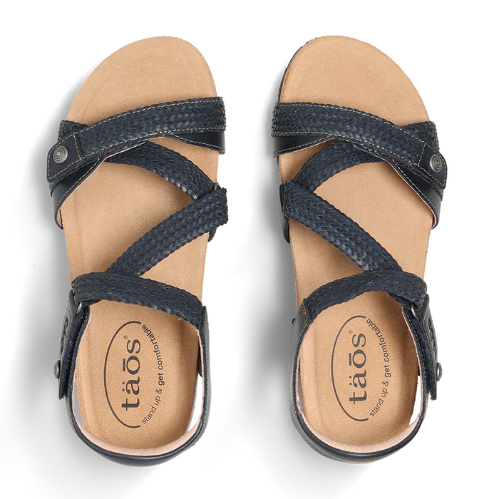 Taos Trulie Backstrap Sandal (Women) - Navy Sandal - Backstrap - The Heel Shoe Fitters