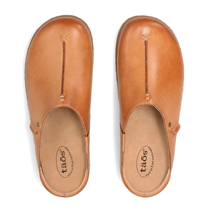 Taos Upside (Women) - Caramel Dress-Casual - Clogs & Mules - The Heel Shoe Fitters