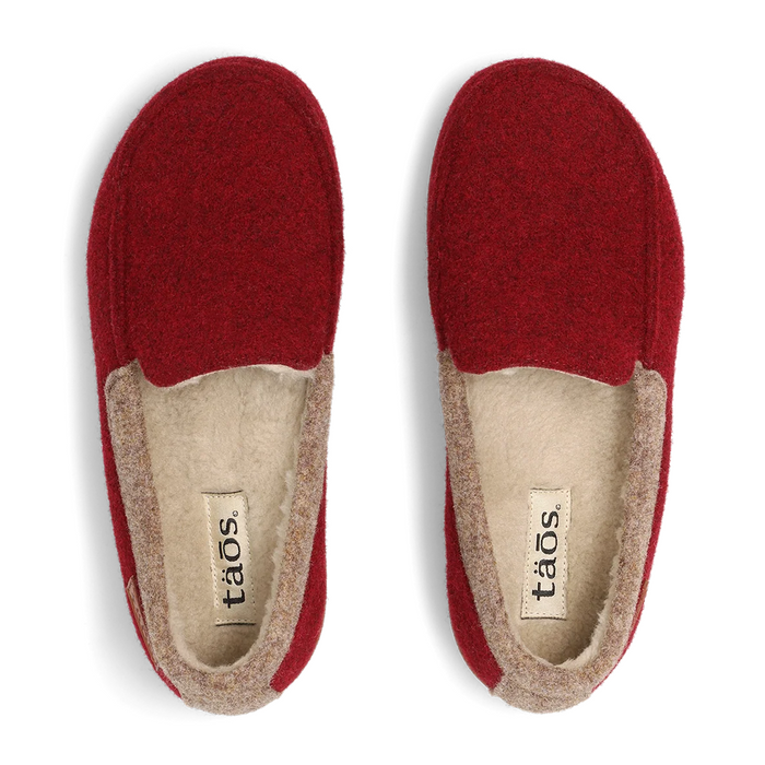 Taos Woolfer Slipper (Women) - Cranberry Dress-Casual - Slipper - The Heel Shoe Fitters