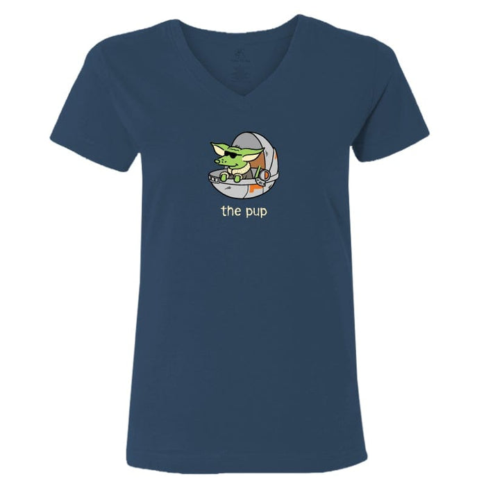 The Pup - Ladies T-Shirt V-Neck