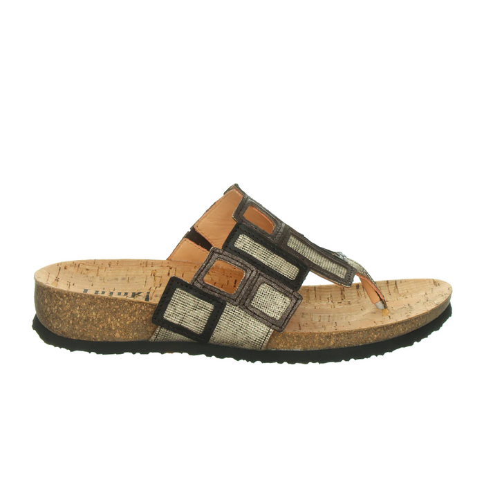 Think! Julia Sandal (Women) - Taupe/Kombi Sandal - Thong - The Heel Shoe Fitters