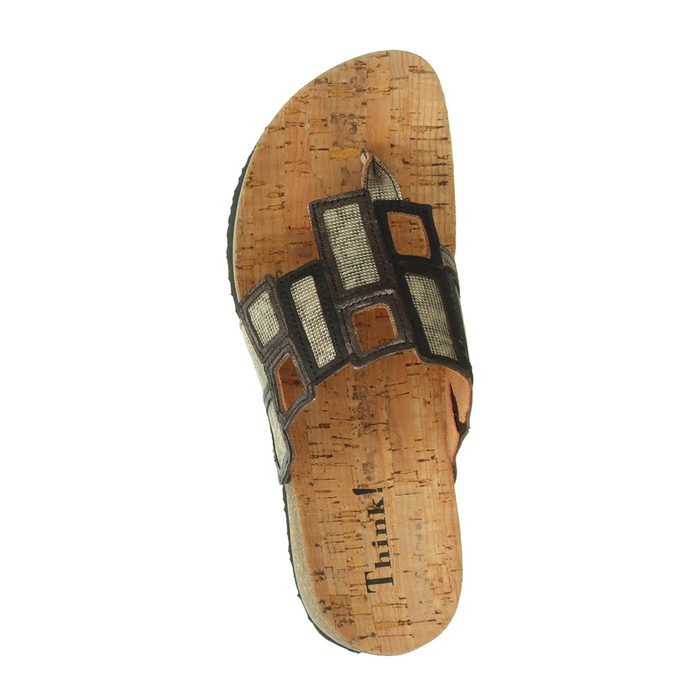 Think! Julia Sandal (Women) - Taupe/Kombi Sandal - Thong - The Heel Shoe Fitters
