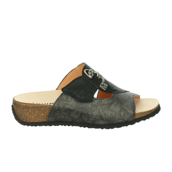 Think! Mizzi Sandal (Women) - Black/Kombi Sandal - Slide - The Heel Shoe Fitters