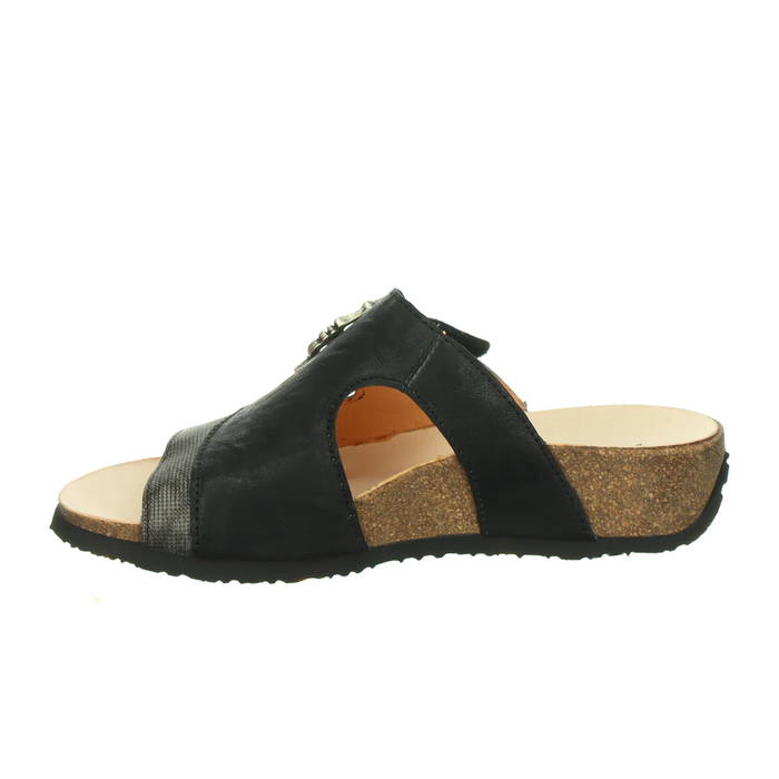 Think! Mizzi Sandal (Women) - Black/Kombi Sandal - Slide - The Heel Shoe Fitters