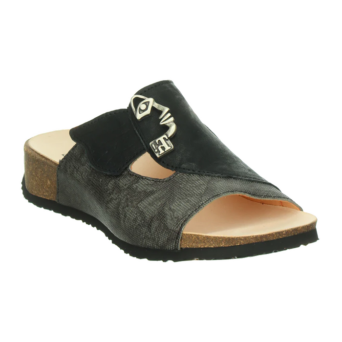 Think! Mizzi Sandal (Women) - Black/Kombi Sandal - Slide - The Heel Shoe Fitters