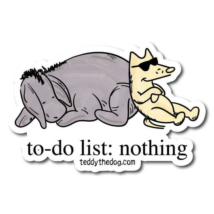 To Do List Nothing - Sticker