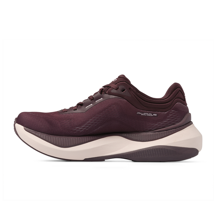 Topo Aura 2 Running Shoe (Women) - Maroon/Pink Athletic - Running - Stability - The Heel Shoe Fitters