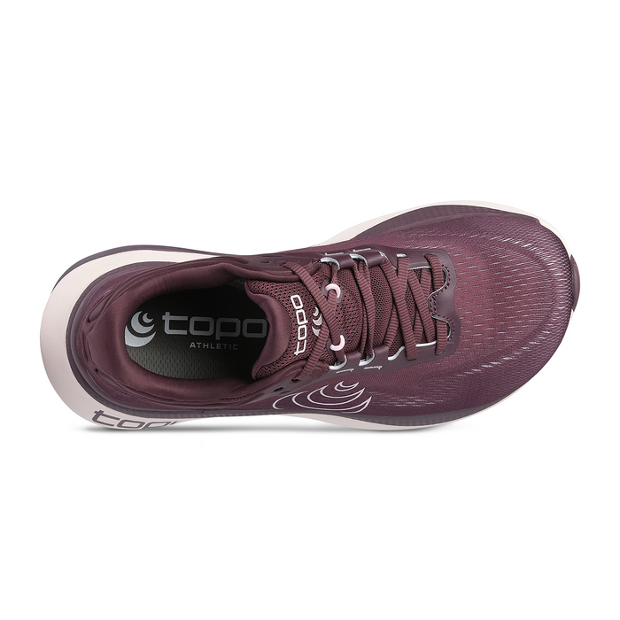 Topo Aura 2 Running Shoe (Women) - Maroon/Pink Athletic - Running - Stability - The Heel Shoe Fitters