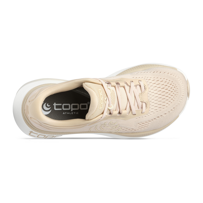 Topo Aura 2 Running Shoe (Women) - Tan/White Athletic - Running - Stability - The Heel Shoe Fitters