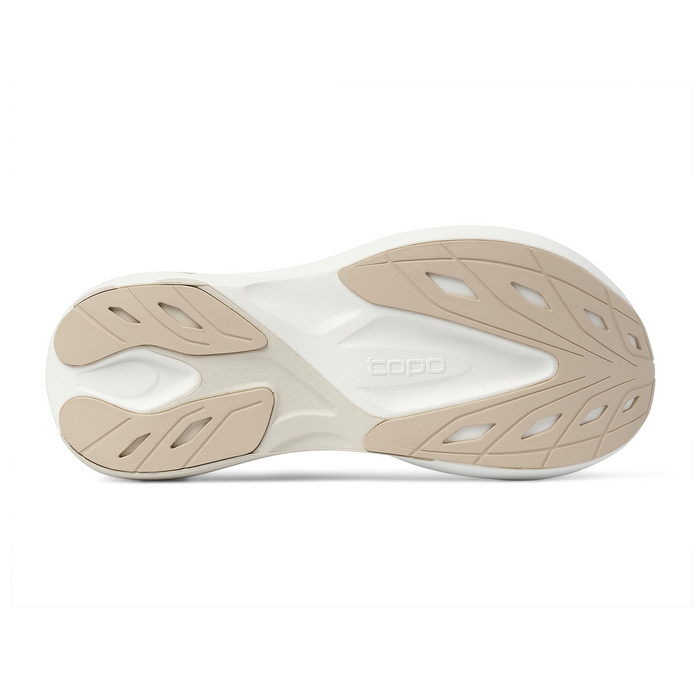 Topo Aura 2 Running Shoe (Women) - Tan/White Athletic - Running - Stability - The Heel Shoe Fitters