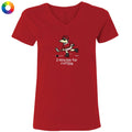 Two Minutes for Ruffing - Ladies T-Shirt V-Neck