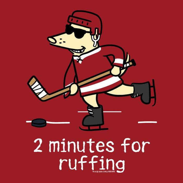 Two Minutes for Ruffing - Ladies T-Shirt V-Neck