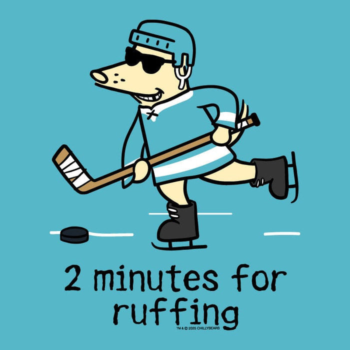 Two Minutes for Ruffing - Ladies T-Shirt V-Neck
