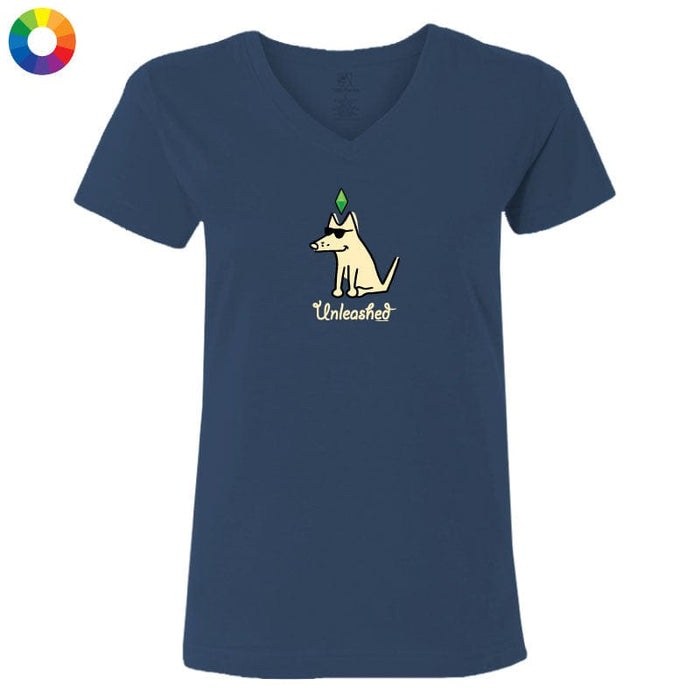 Unleashed - Ladies T-Shirt V-Neck