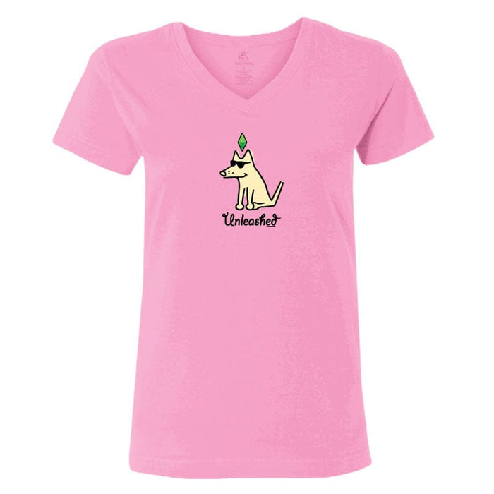 Unleashed - Ladies T-Shirt V-Neck