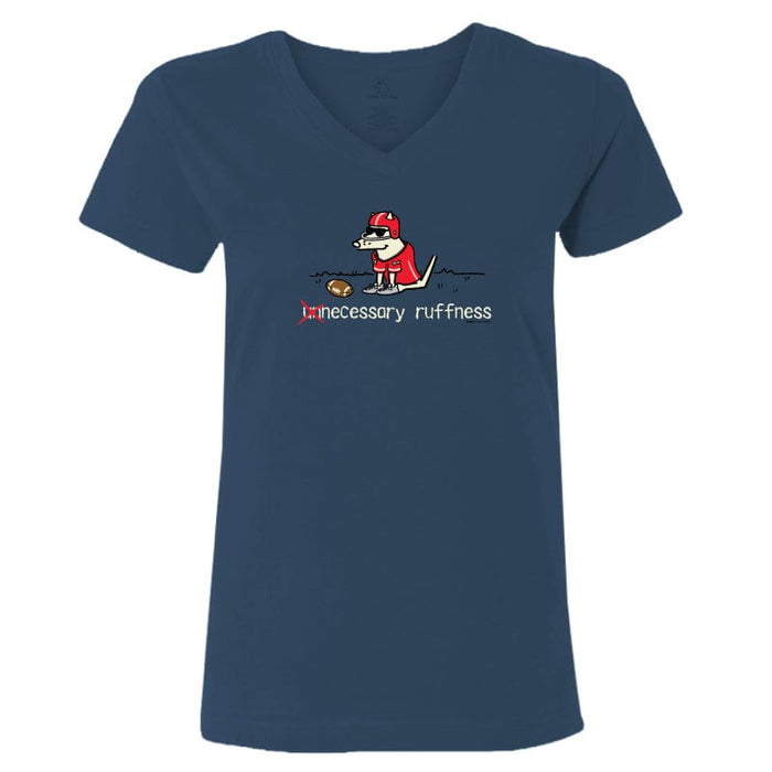 Unnecessary Ruffness - Ladies V-Neck Tee