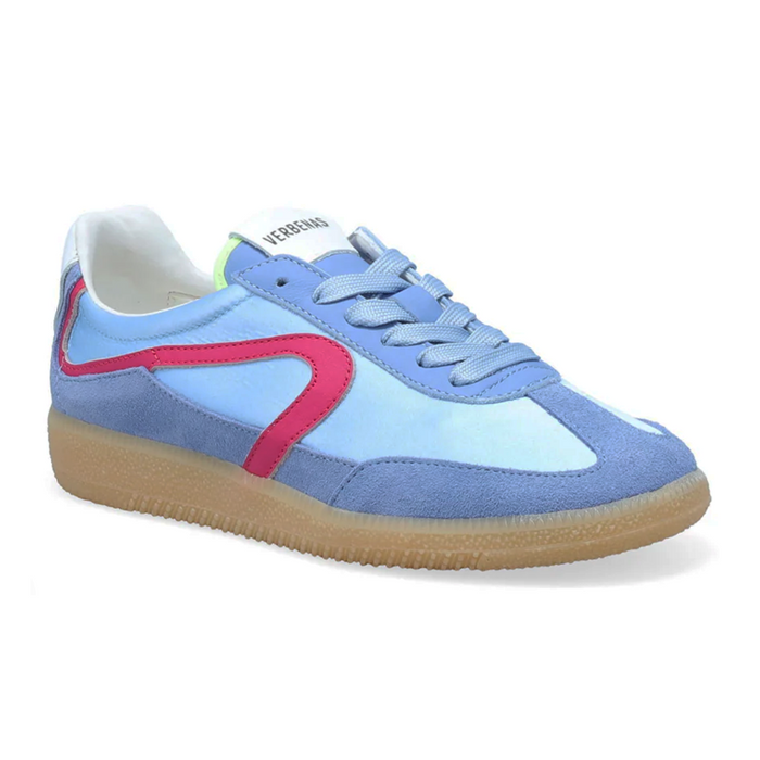 Verbenas Simona Pietra Sneaker (Women) - Sea/Pink/Lima Athletic - Casual - Lace Up - The Heel Shoe Fitters