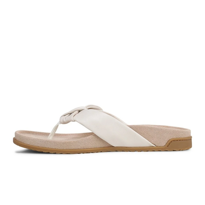 Vionic Eva Sandal (Women) - Sea Salt Leather Sandal - Thong - The Heel Shoe Fitters