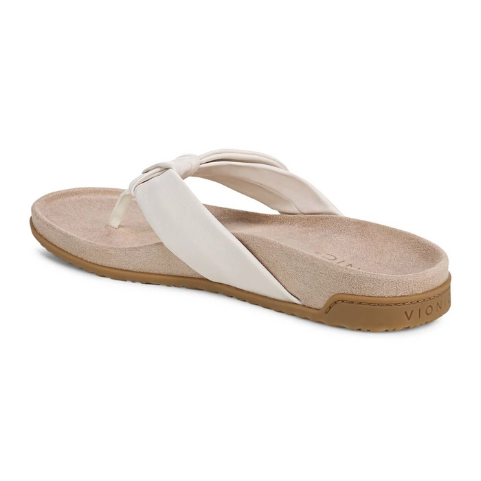 Vionic Eva Sandal (Women) - Sea Salt Leather Sandal - Thong - The Heel Shoe Fitters