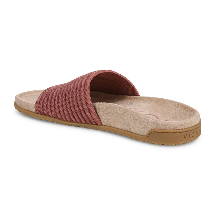 Vionic Evie Knit Slide Sandal (Women) - Withered Rose Sandal - Slide - The Heel Shoe Fitters
