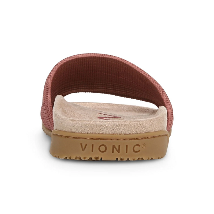 Vionic Evie Knit Slide Sandal (Women) - Withered Rose Sandal - Slide - The Heel Shoe Fitters