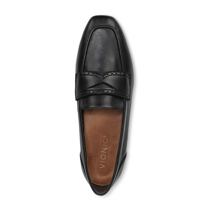 Vionic Sadie Loafer (Women) - Black Dress-Casual - Loafer - The Heel Shoe Fitters